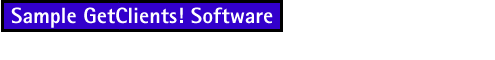 Sample GetClients! Software